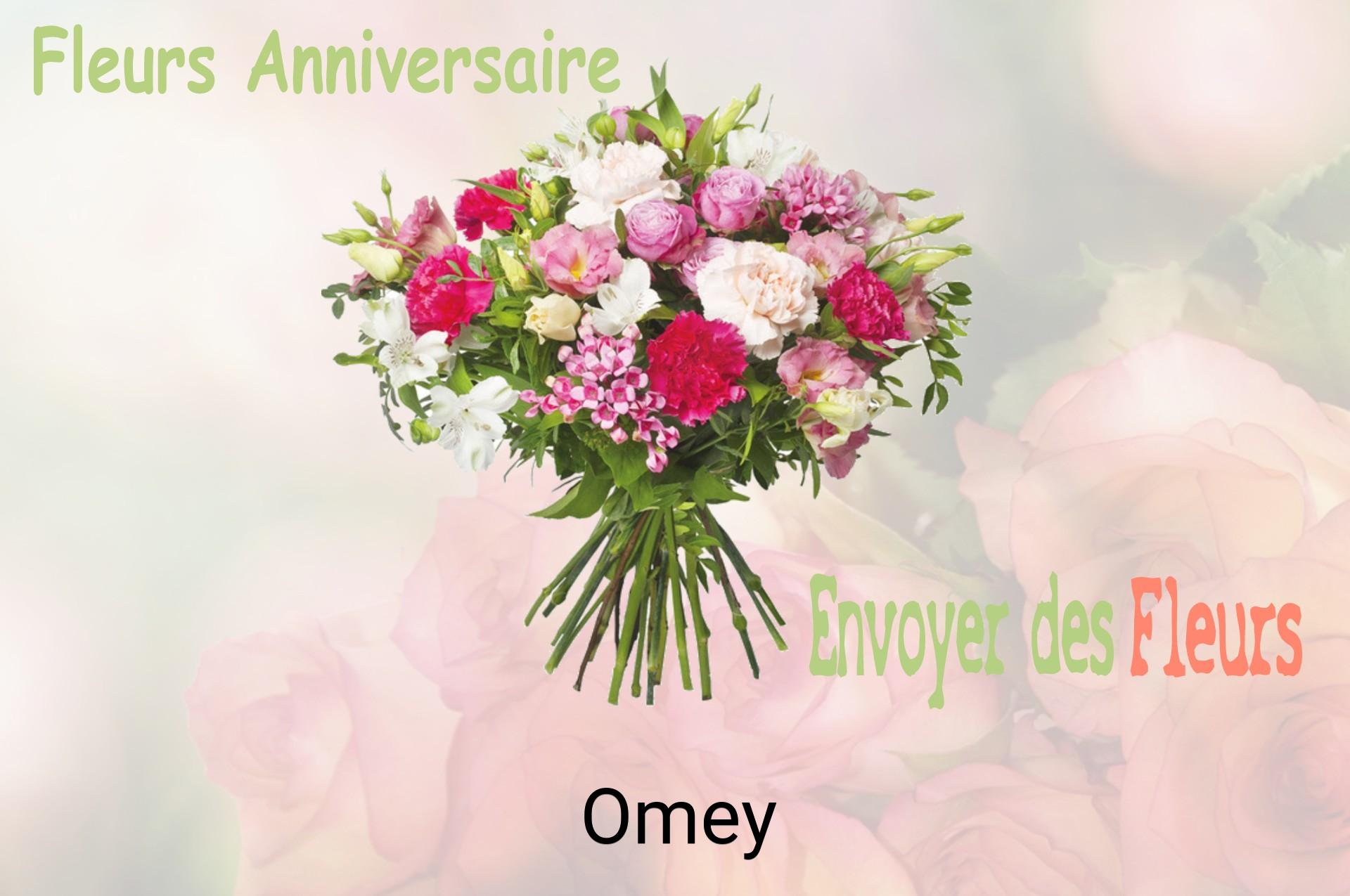 Bouquet de fleurs d’anniversaire livré à Omey