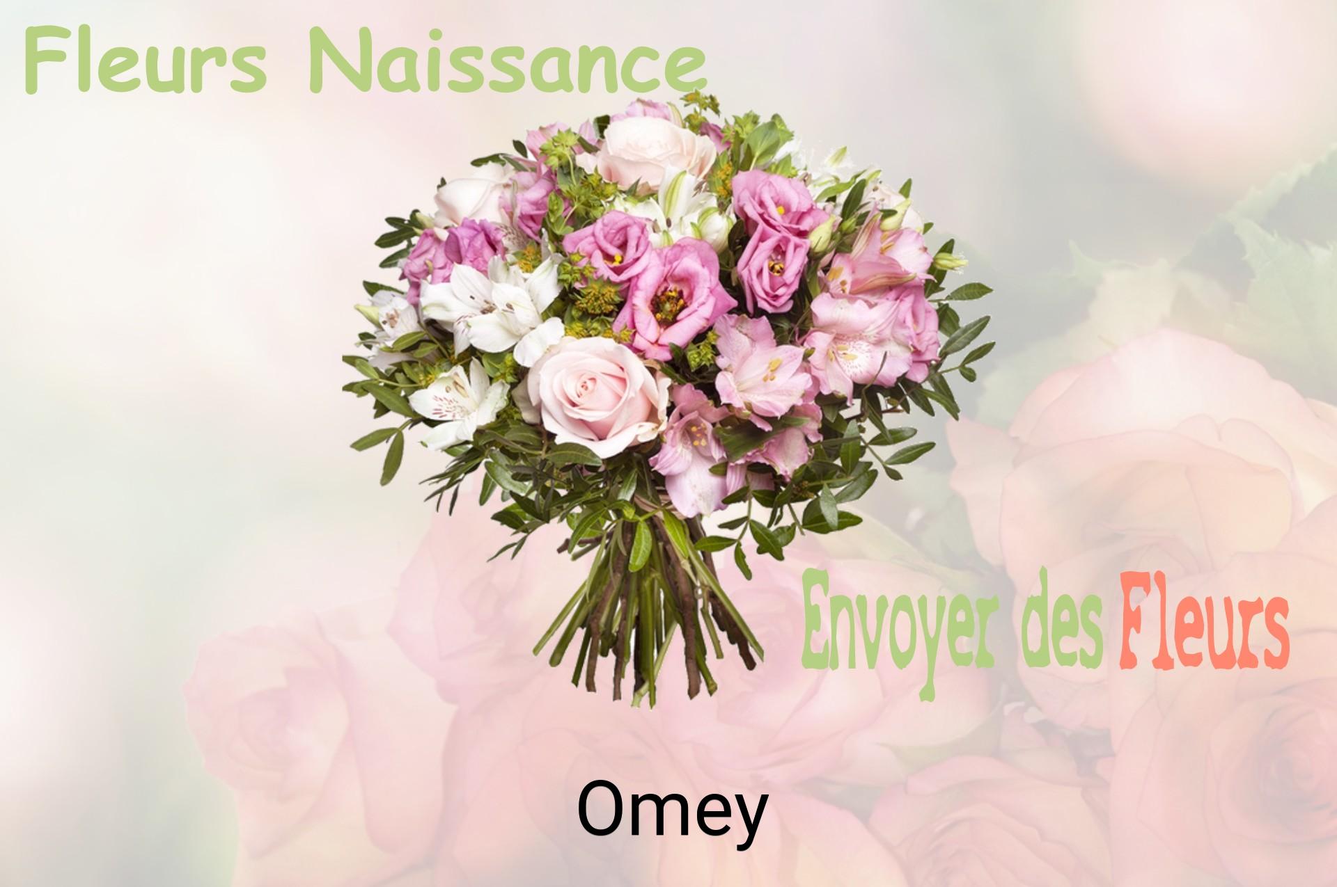 Bouquet de fleurs de naissance livré à Omey